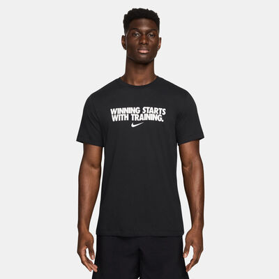 Nike Men's Dri-FIT Winning Training T-Shirt Black