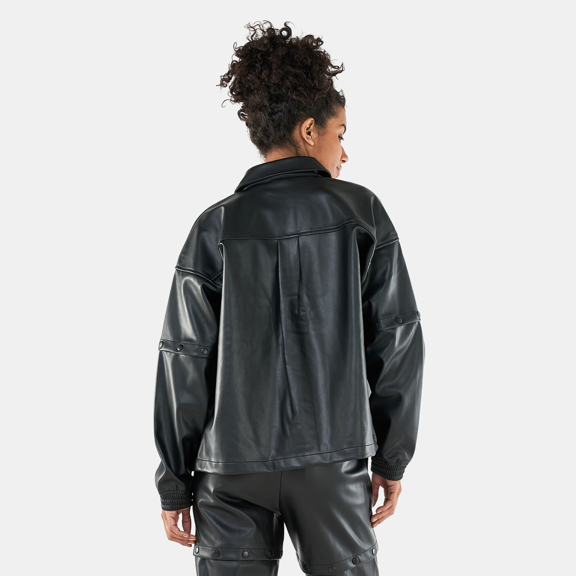 Women s Always Original Faux Leather Track Jacket Black adidas Originals in Kuwait SSS