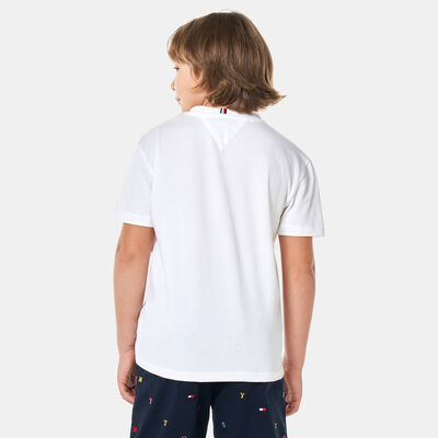 Tommy Hilfiger Kids' 1985 Collection Varsity Logo T-Shirt (Younger Kids) Blue