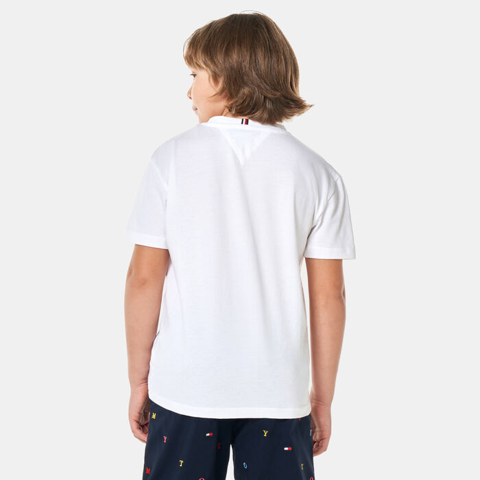 Tommy Hilfiger Kids' 1985 Collection Varsity Logo T-Shirt (Younger Kids) Blue image number 1