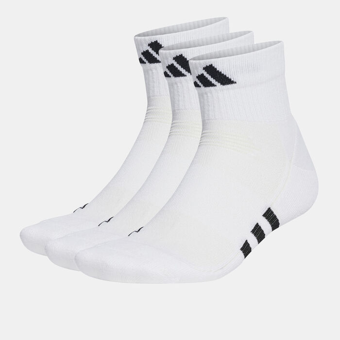 adidas Performance Cushioned Quarter Socks (3 Pairs) White image number 0