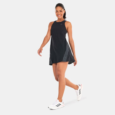 adidas Women's Run Icons 3-Stripes Summer Dress Black