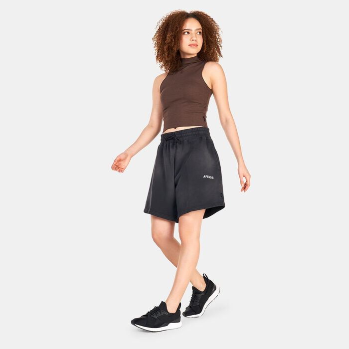 AFFENDS Women's Boundless Recycled Oversized Shorts Black image number 2