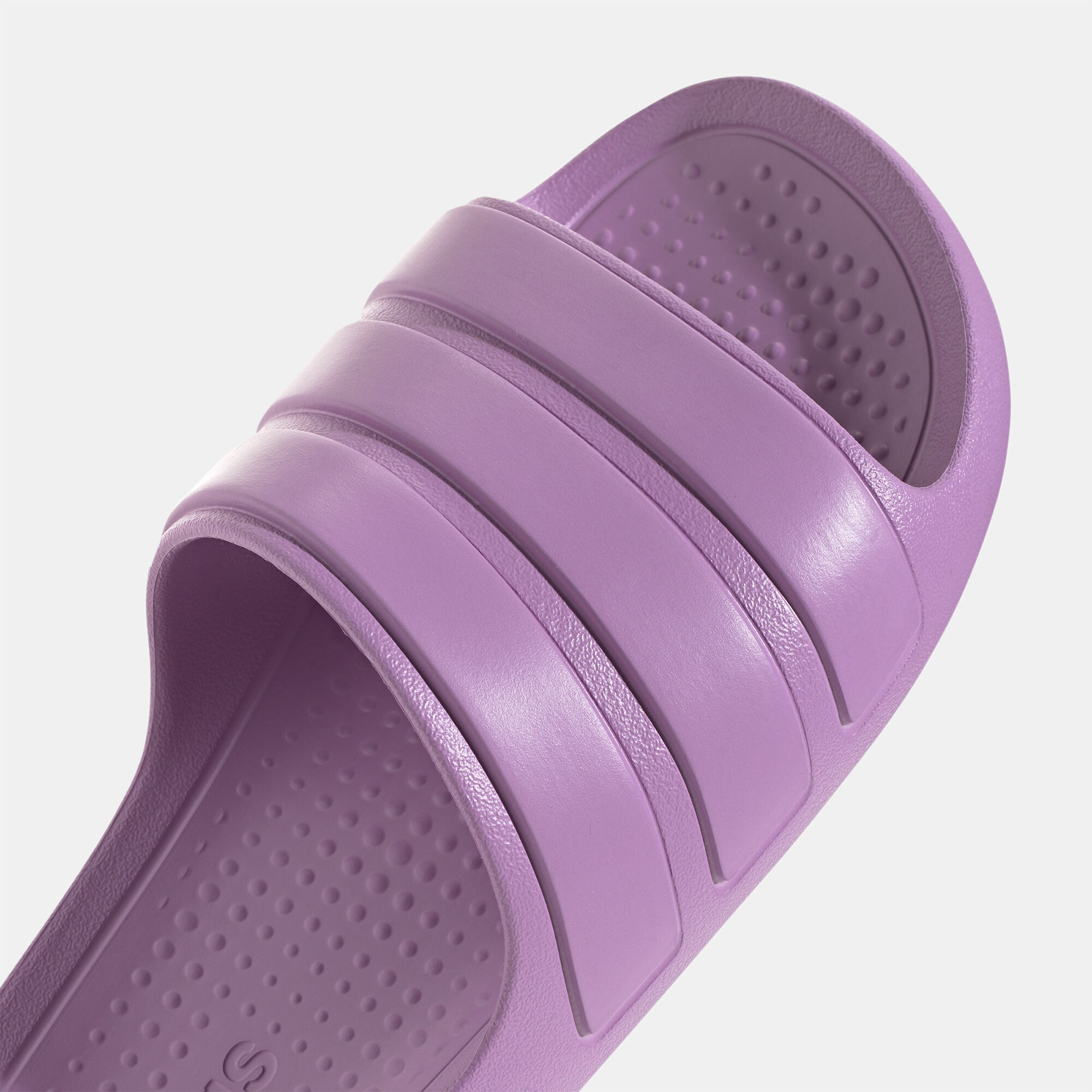 Lavender adidas slides store