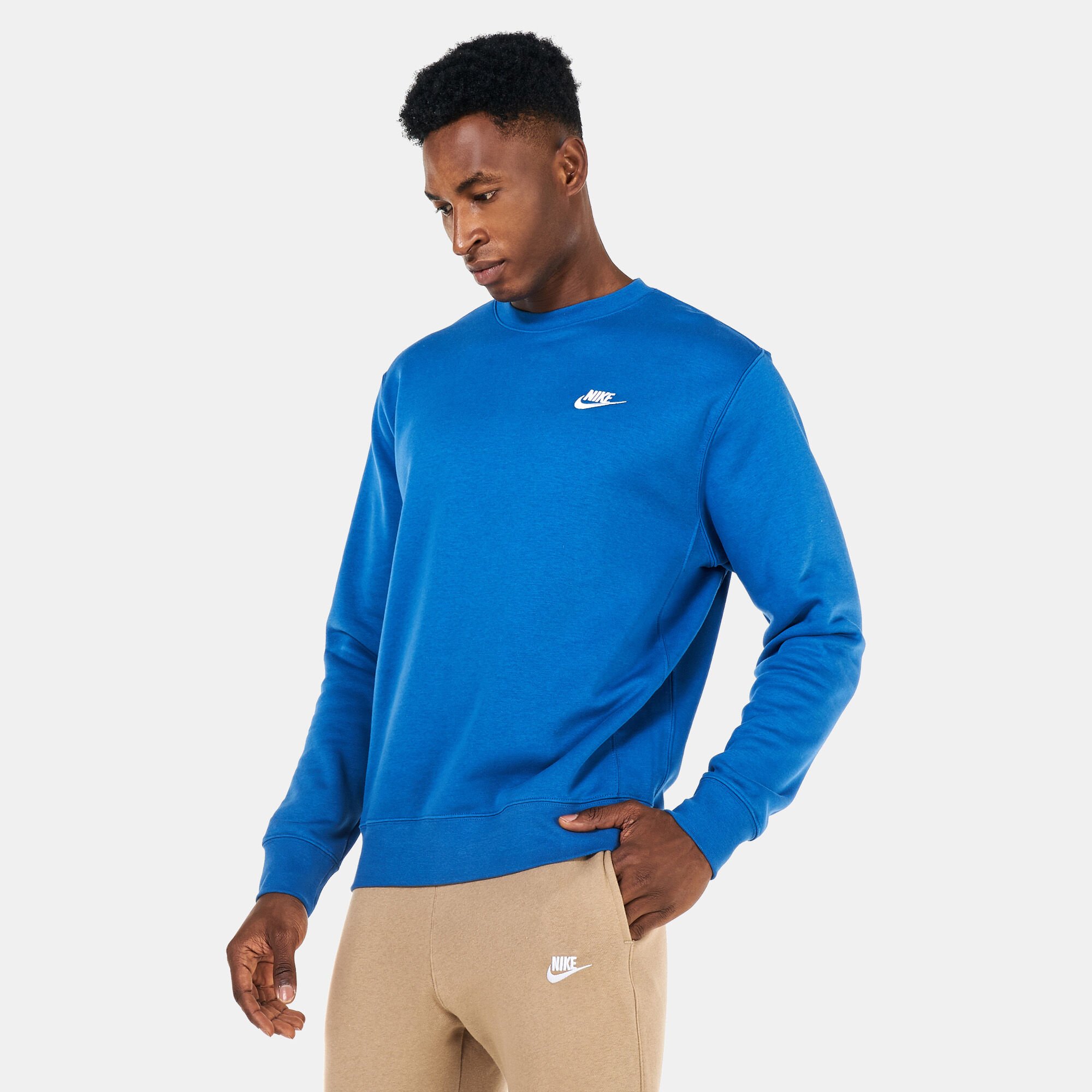 Men s Sportswear Club Fleece Crew Blue Nike in Kuwait SSS