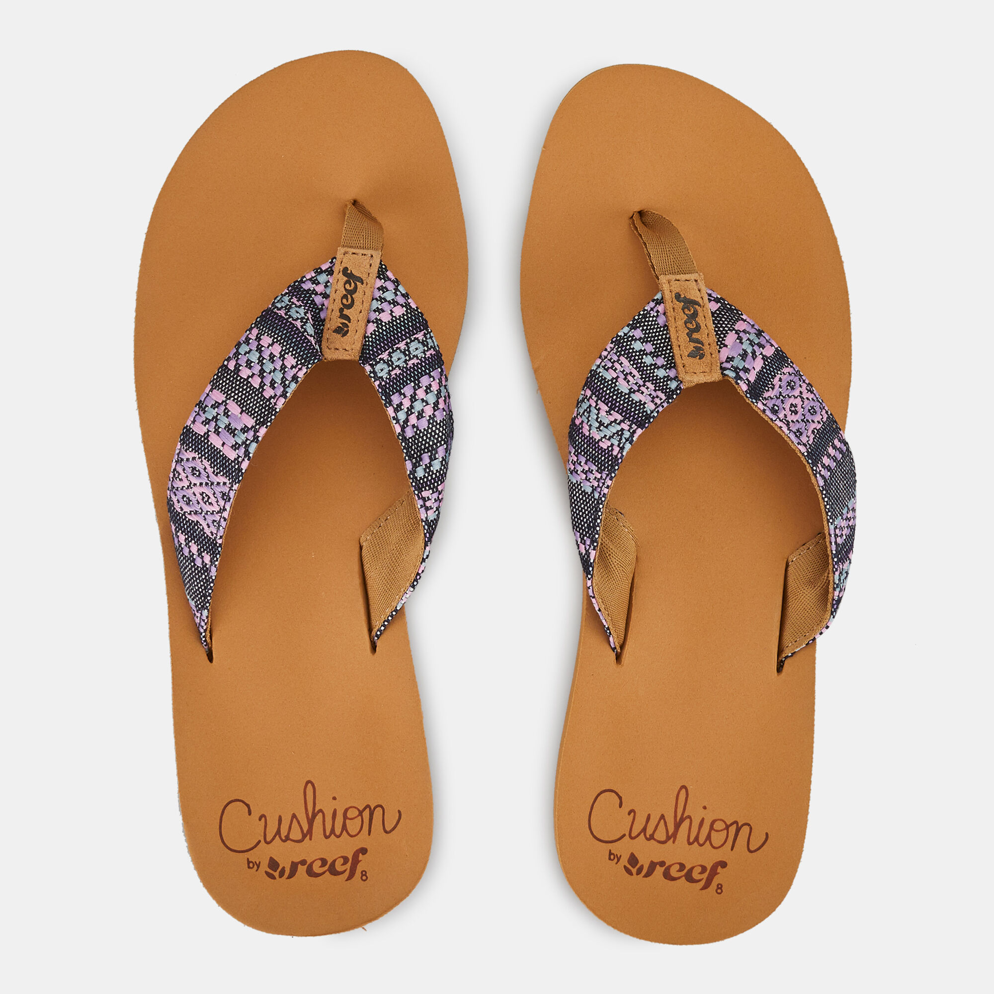 Reef cushion threads flip flops top