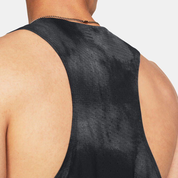 Under Armour Men's Launch Elite Printed Tank Top Black image number 2