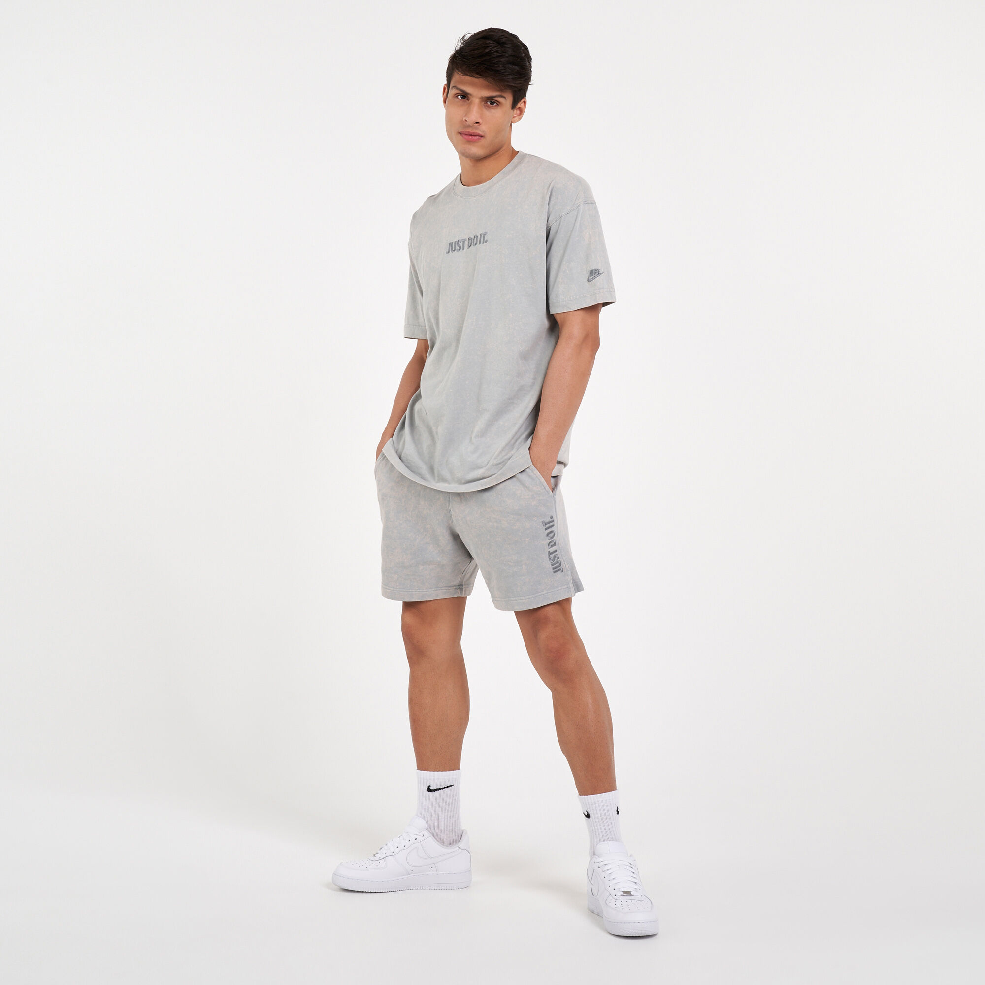 Nike just do it shorts sales washed green