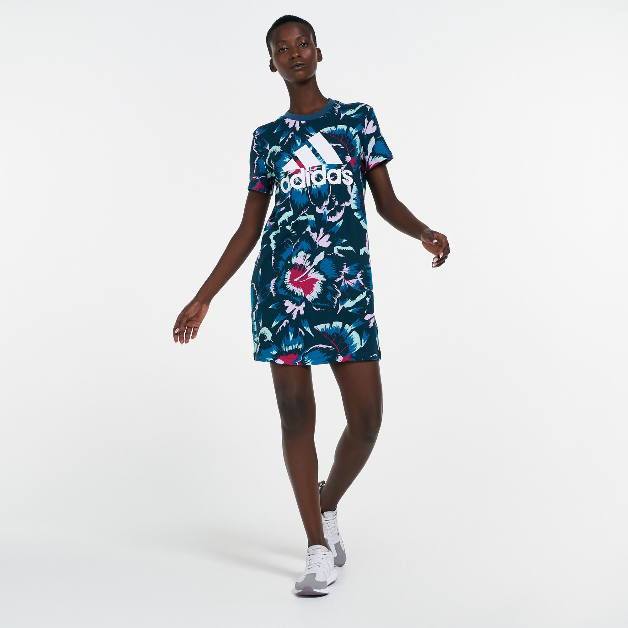 Women s FARM Rio Floral Print T Shirt Dress