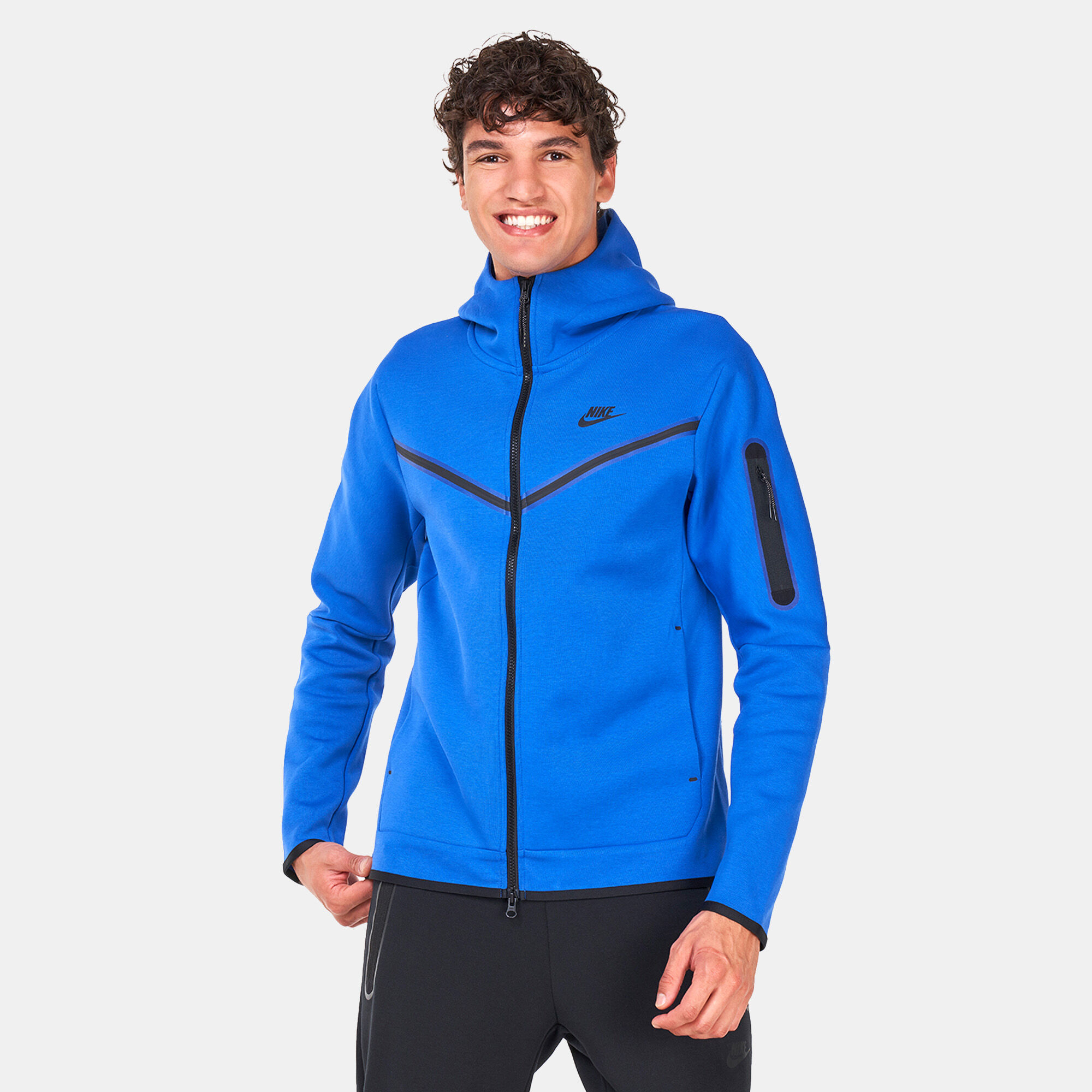 Nike tape full zip hoodie blue new arrivals