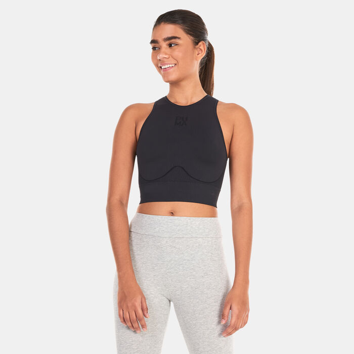 PUMA Women's Infuse evoKNIT Crop Top Black image number 0