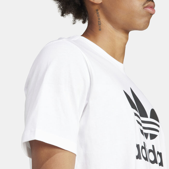 adidas Originals Men's Adicolor Trefoil T-Shirt White image number 4