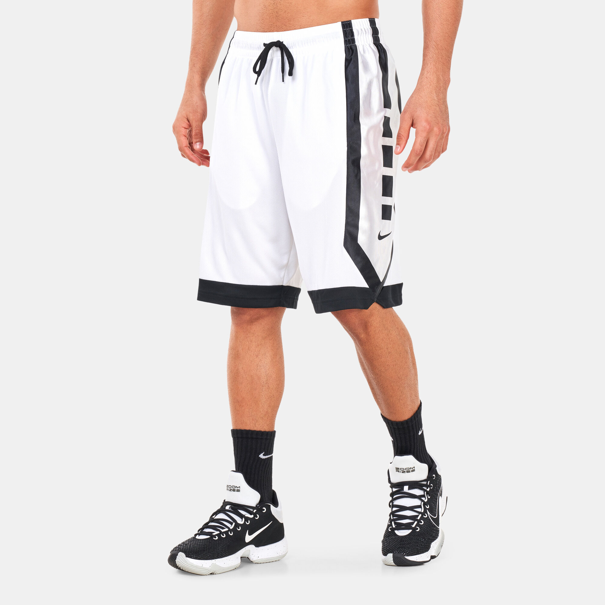 Nike white elite shorts online