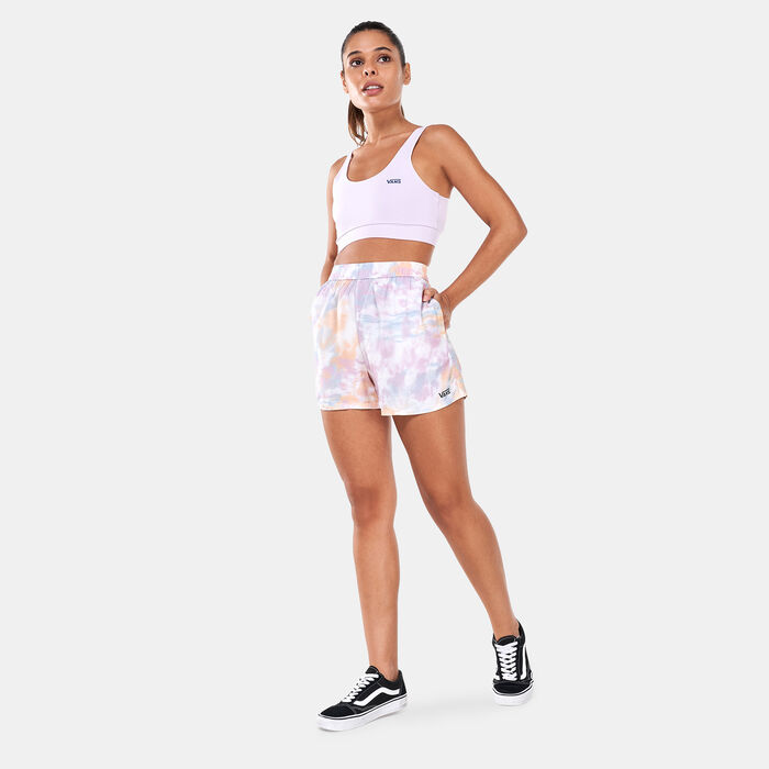 Vans Women's Mascy Daze Tri Dye Woven Shorts Pink image number 2