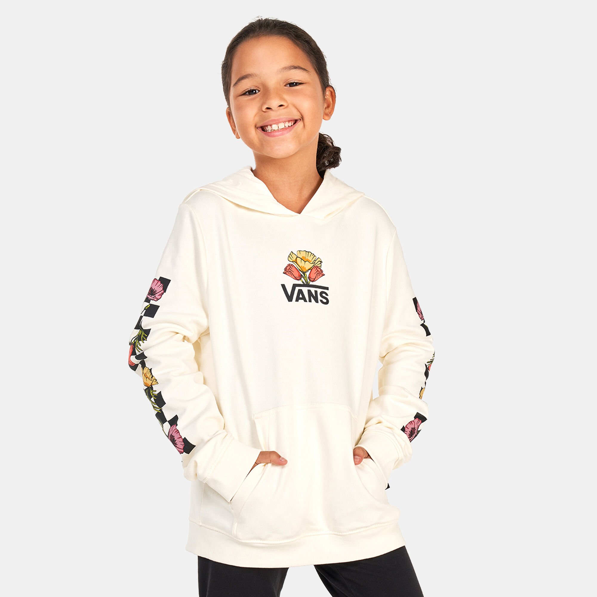 White vans online sweatshirt womens