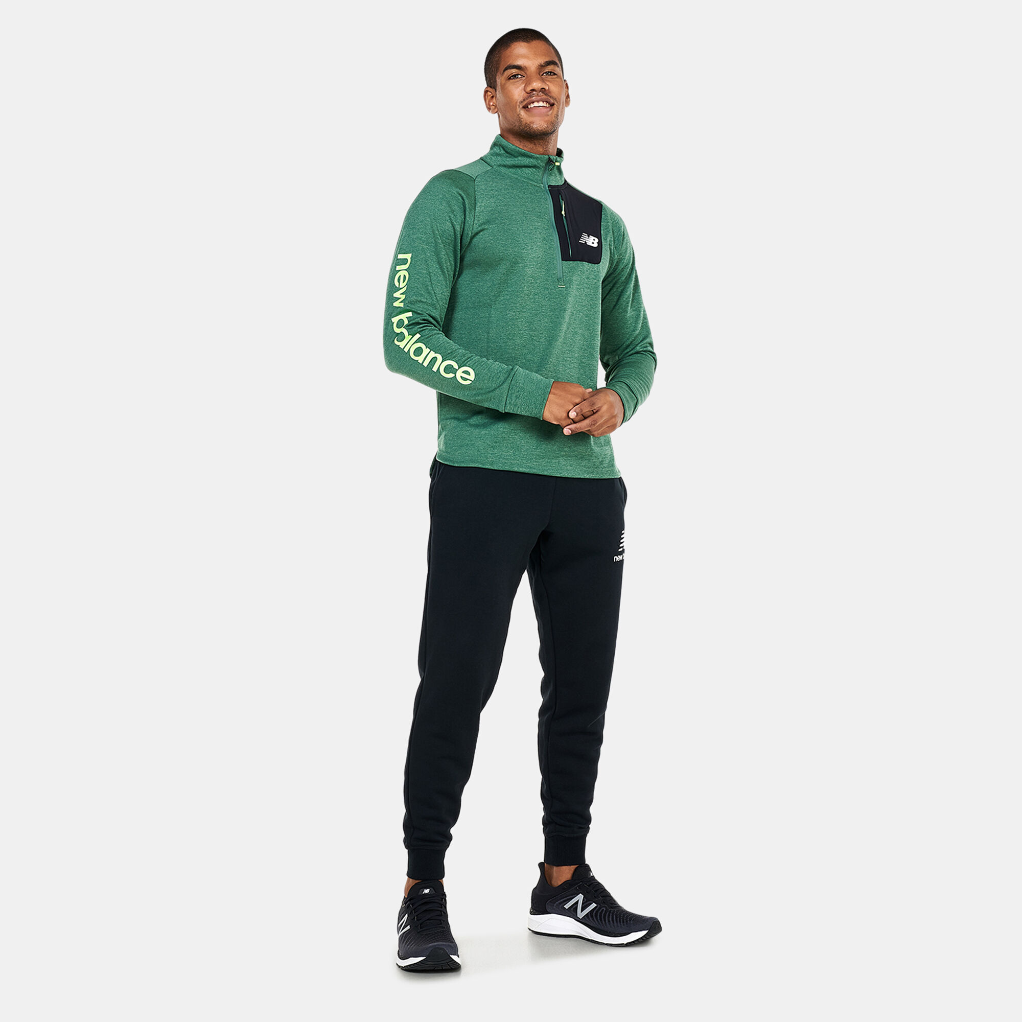 Men s Impact All Terrain Half Zip Jacket Green New Balance in Kuwait SSS