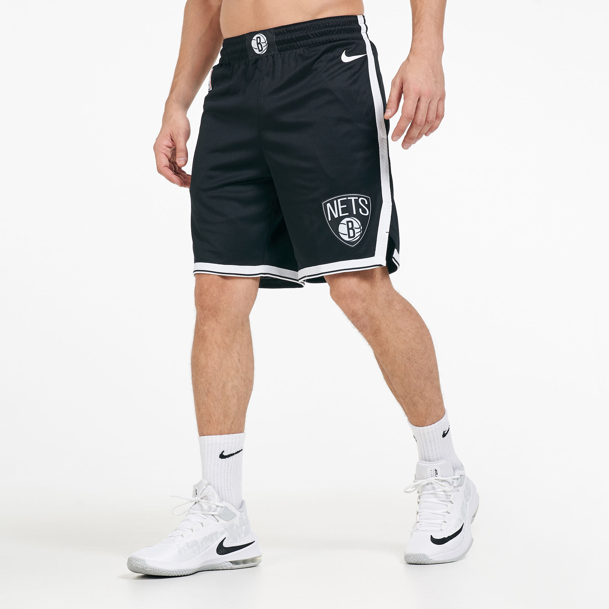 Nike Basketball Brooklyn Nets NBA Swingman shorts in white