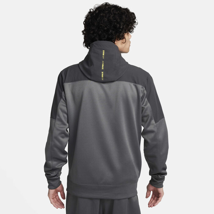 Nike Men's Air Max Full-Zip Hoodie Black image number 1