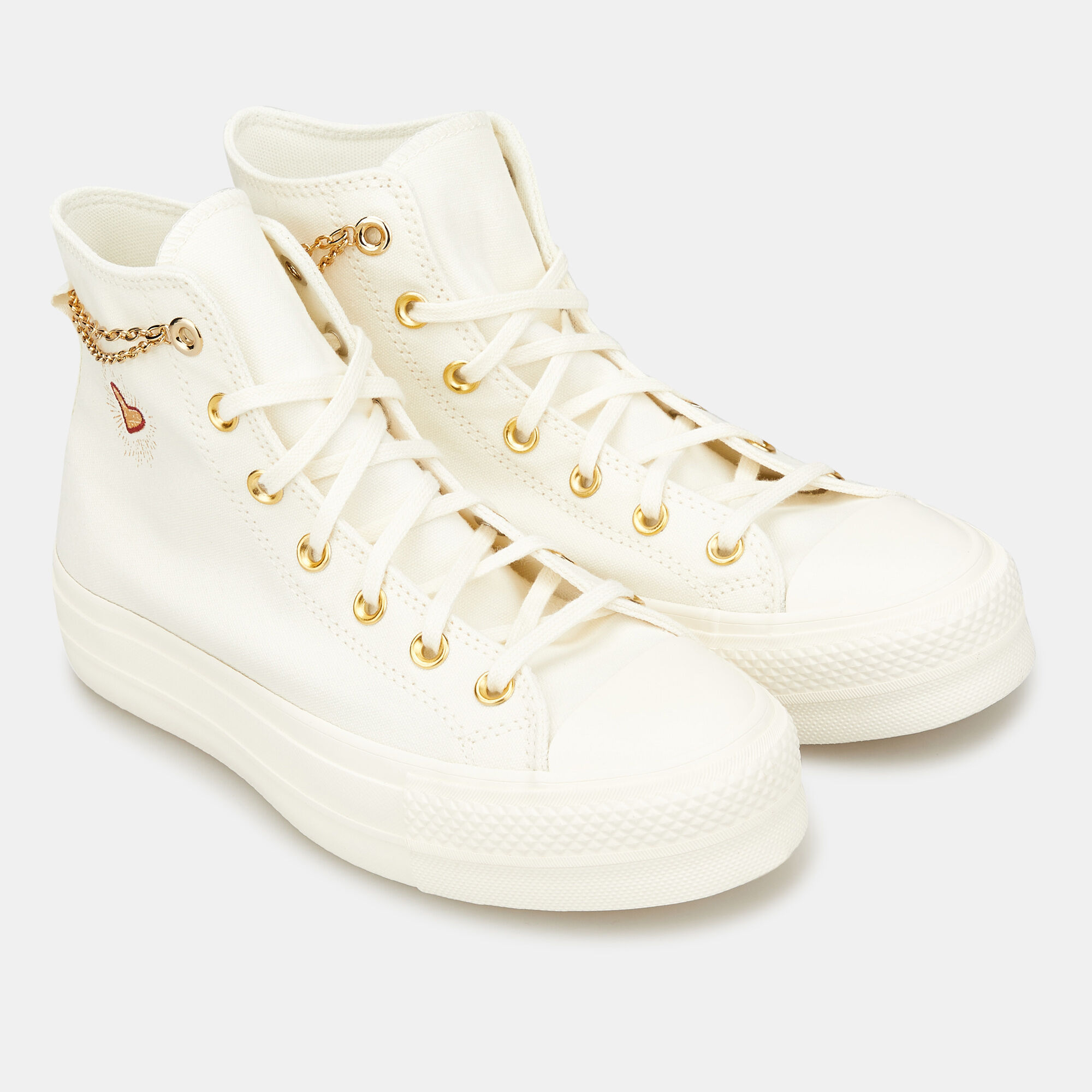 Buy Converse Chuck Taylor All Star Gold Chain Unisex Shoe Beige in Kuwait SSS