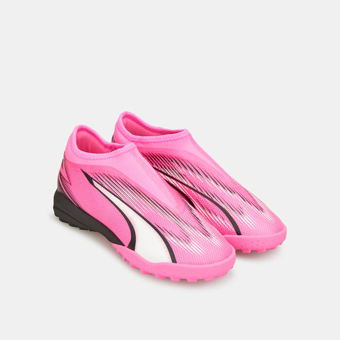 PUMA Kids' ULTRA MATCH LL Turf Ground Football Shoes Pink image number 4