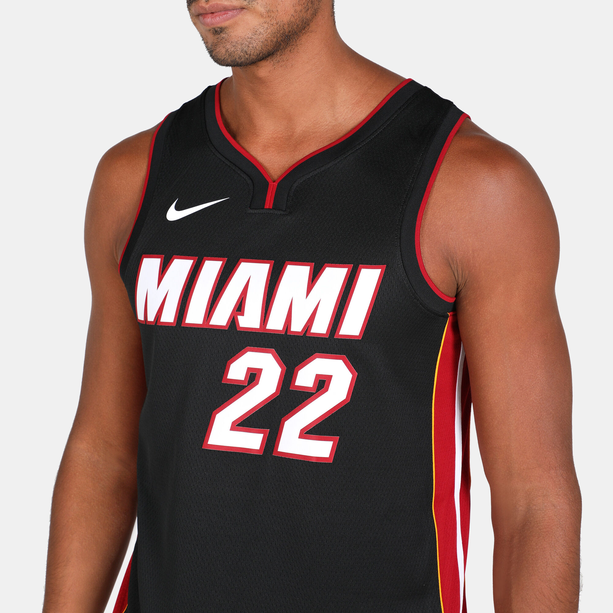 Men's Nike Jimmy Butler Black Miami Heat 2021/22 Swingman