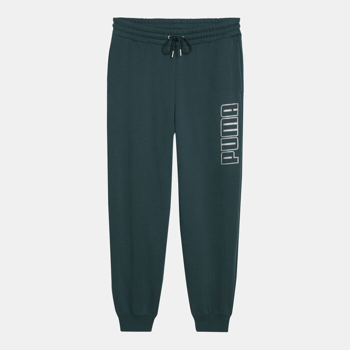 PUMA Women's MAXIMAL METALLIC Comfort Sweatpants Green image number 0