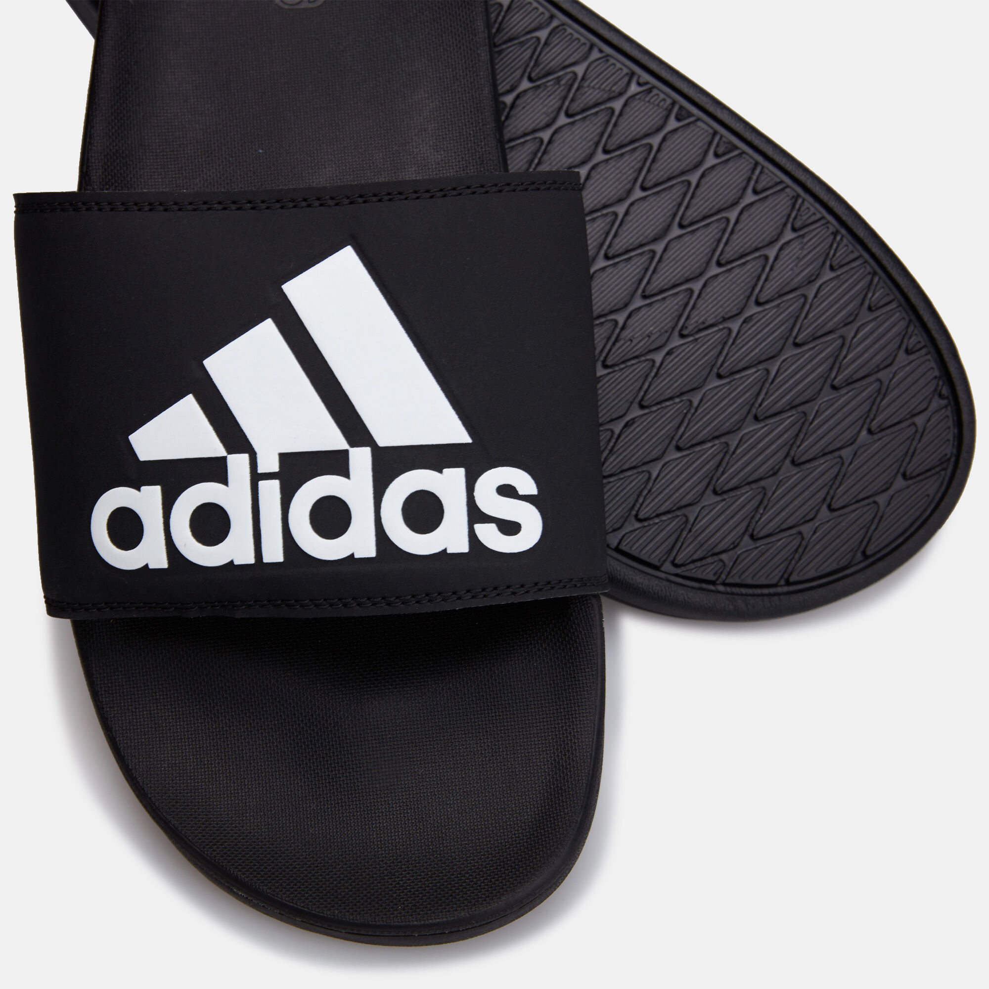 Adilette cloudfoam plus logo slides outlet