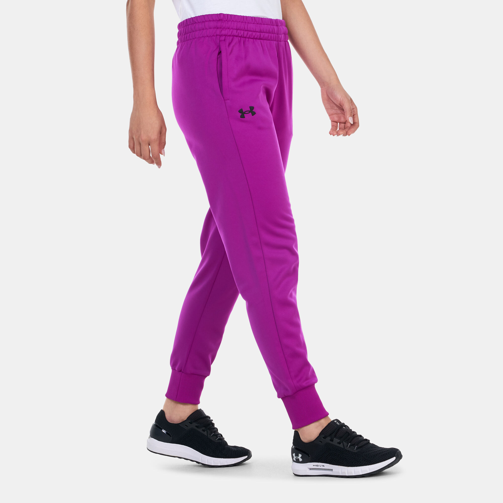 Under armour fleece joggers womens on sale