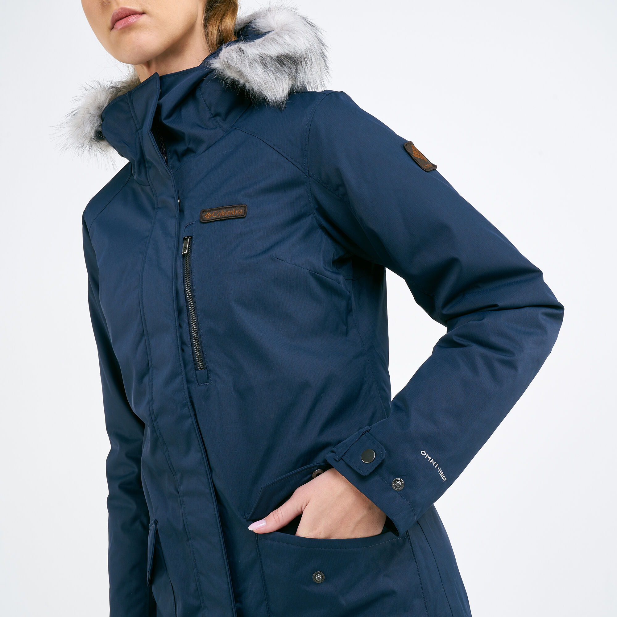 Women s Suttle Mountain Long Insulated Jacket Blue Columbia in Kuwait SSS