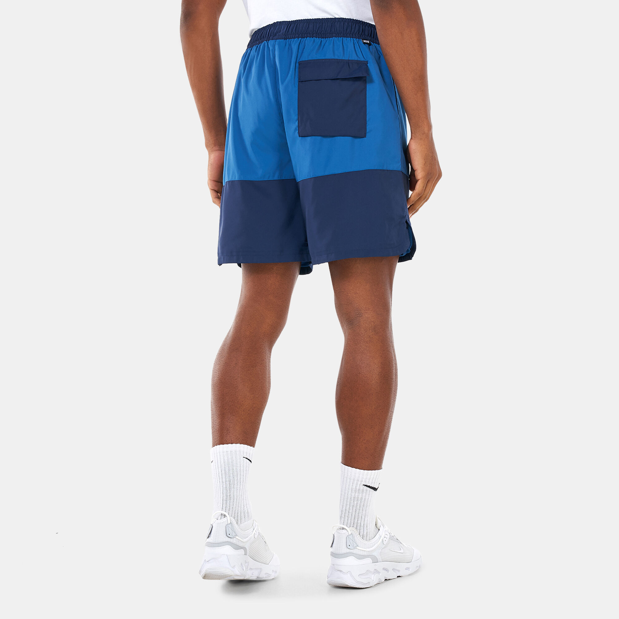 Nike colourblock woven sale shorts in blue