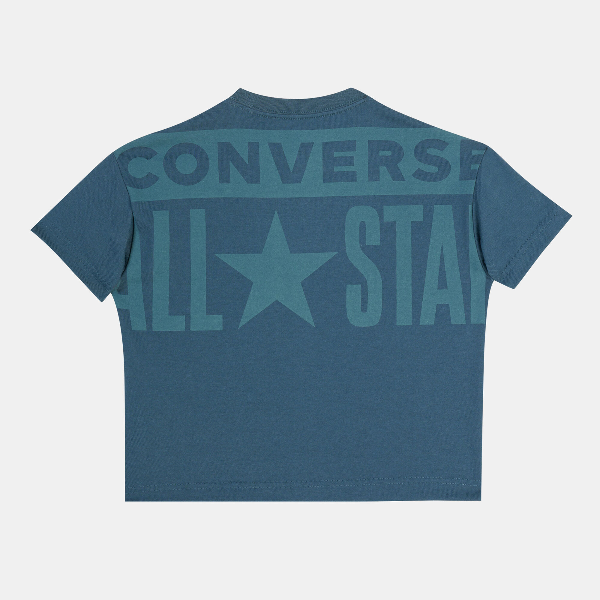 Converse t shirt kids green sales