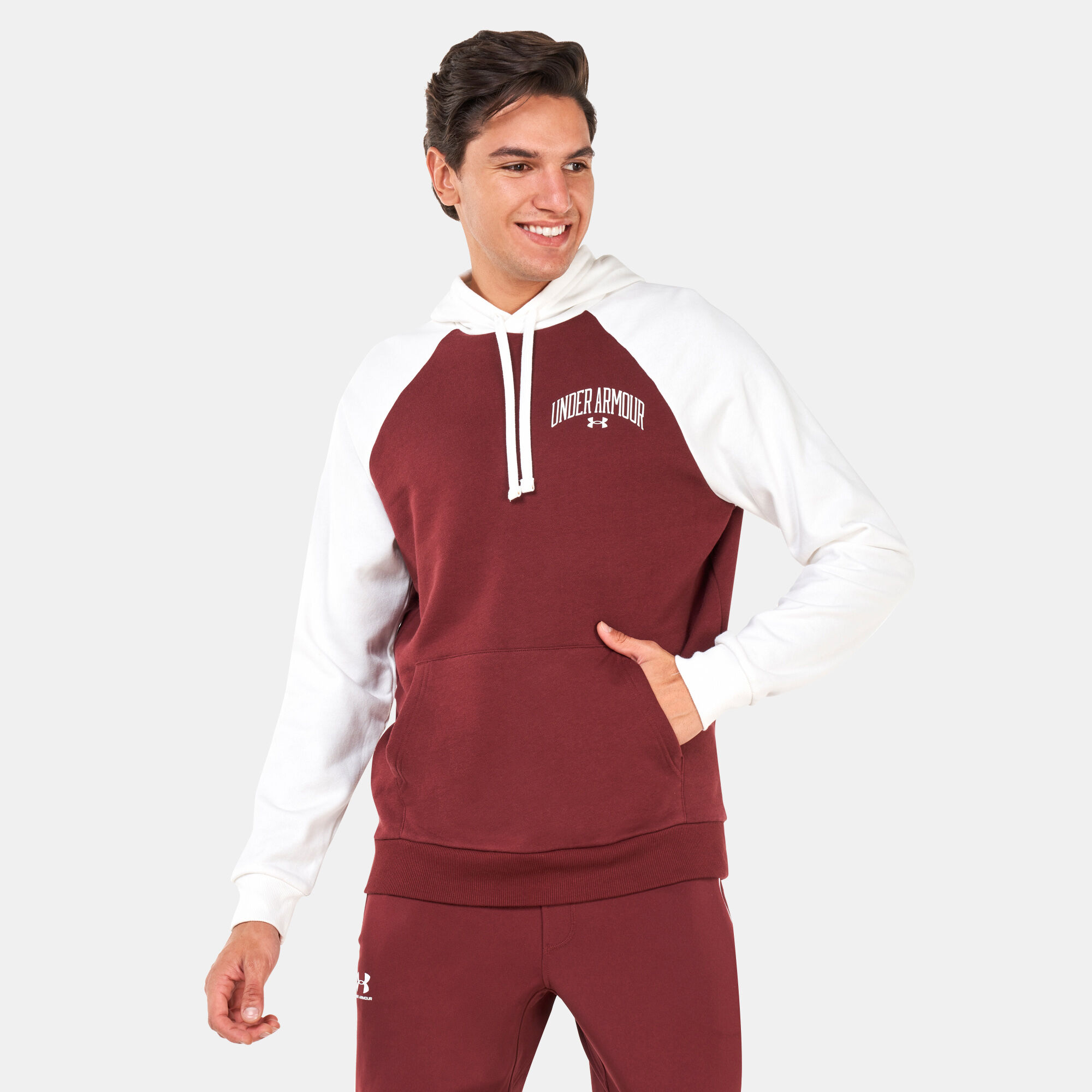 Under armour rival colourblock hoody hotsell