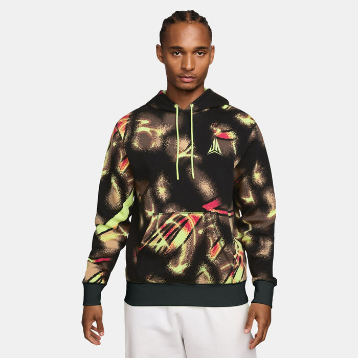 Nike Men's Ja Morant Club Fleece Hoodie Yellow image number 0