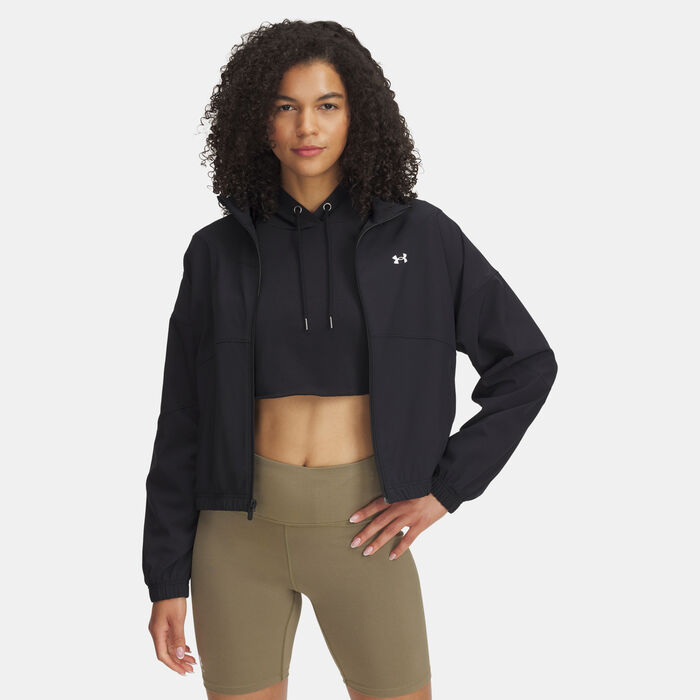 Under Armour Women's Rival Woven Jacket Black image number 0