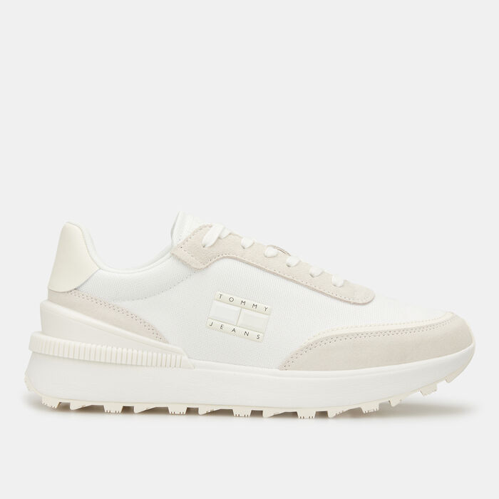 Tommy Hilfiger Women's Recycled Textile Cleat Runner Shoes Beige image number 0