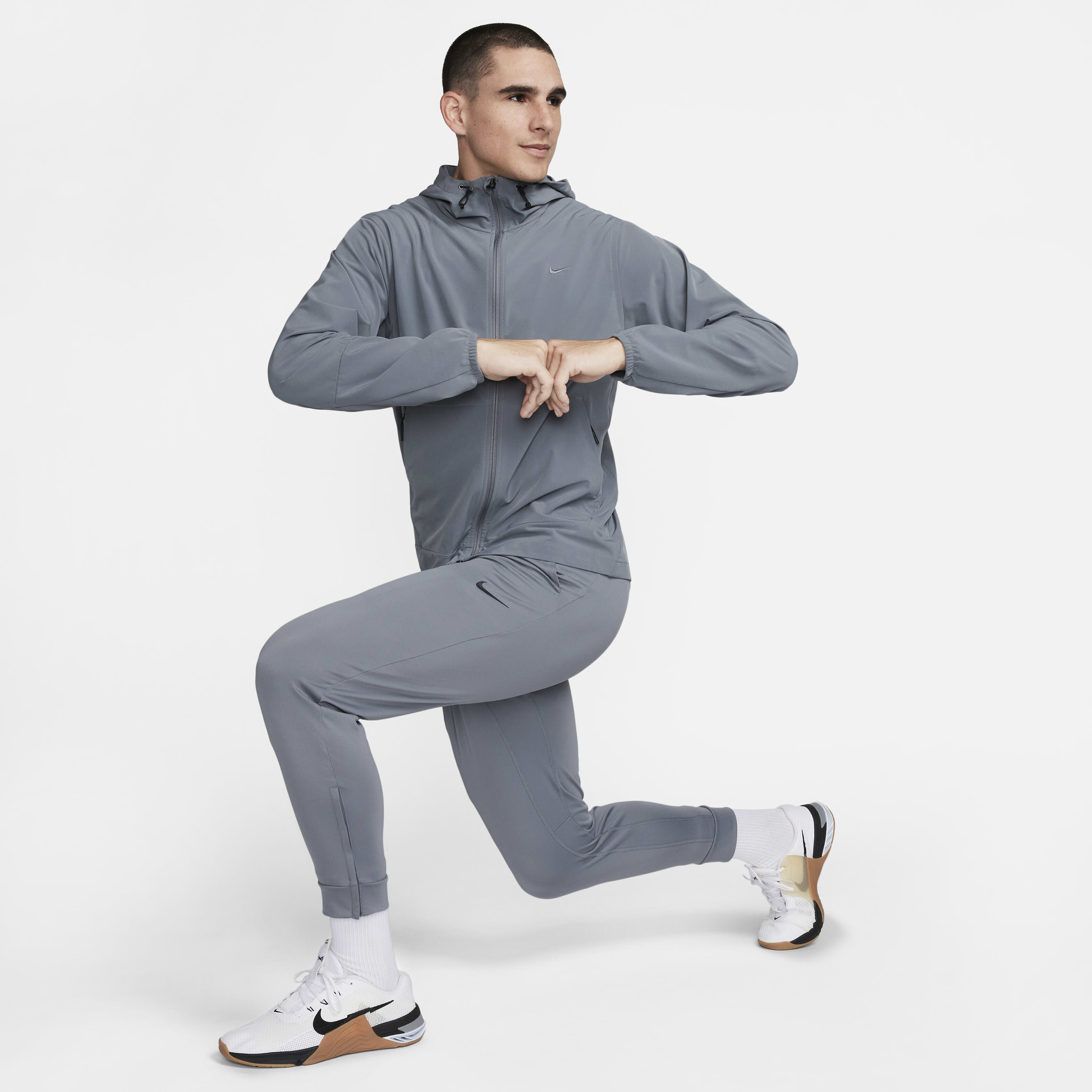 Men s Unlimited Water Repellent Hooded Jacket Grey Nike in Kuwait SSS