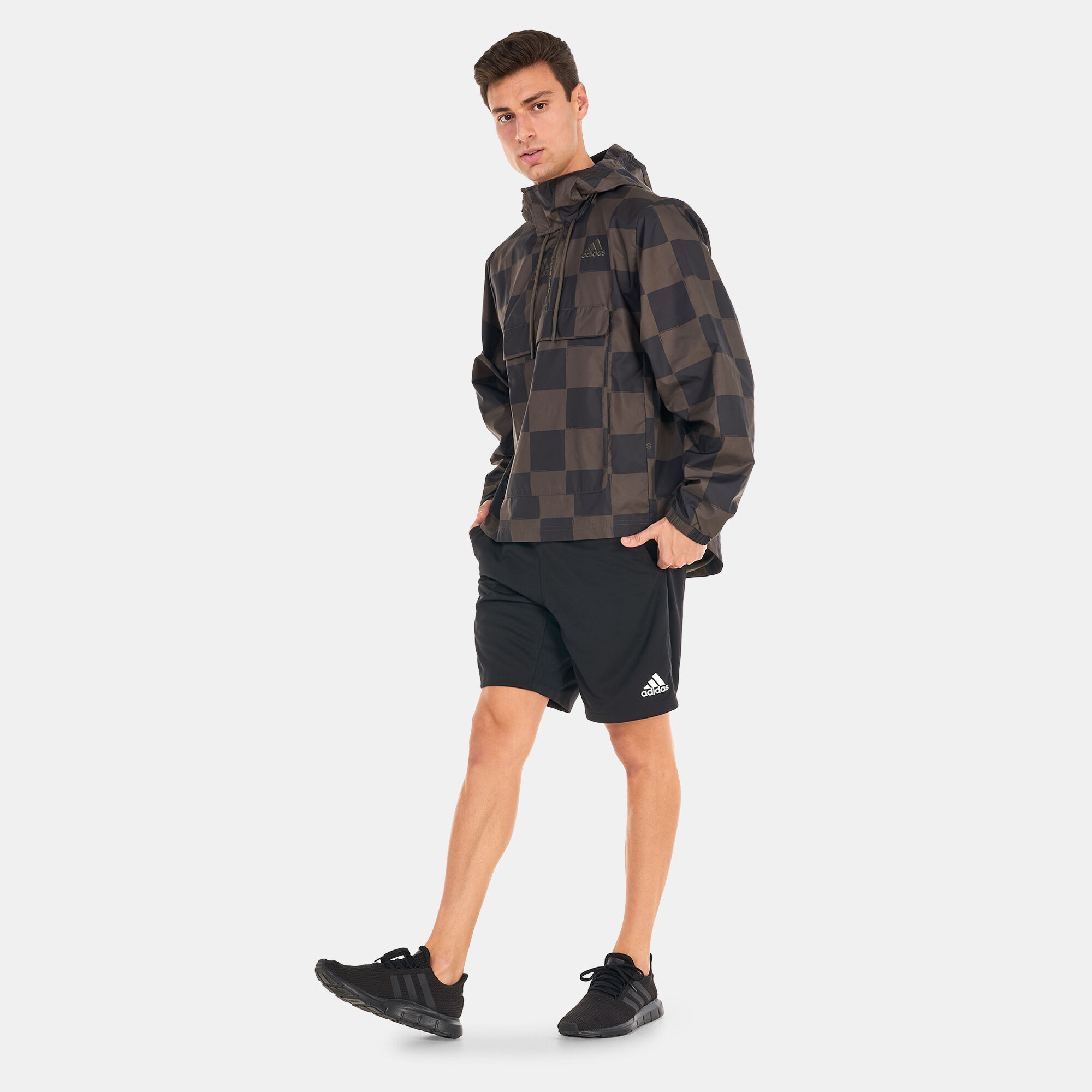 Adidas shorts and jacket set outlet