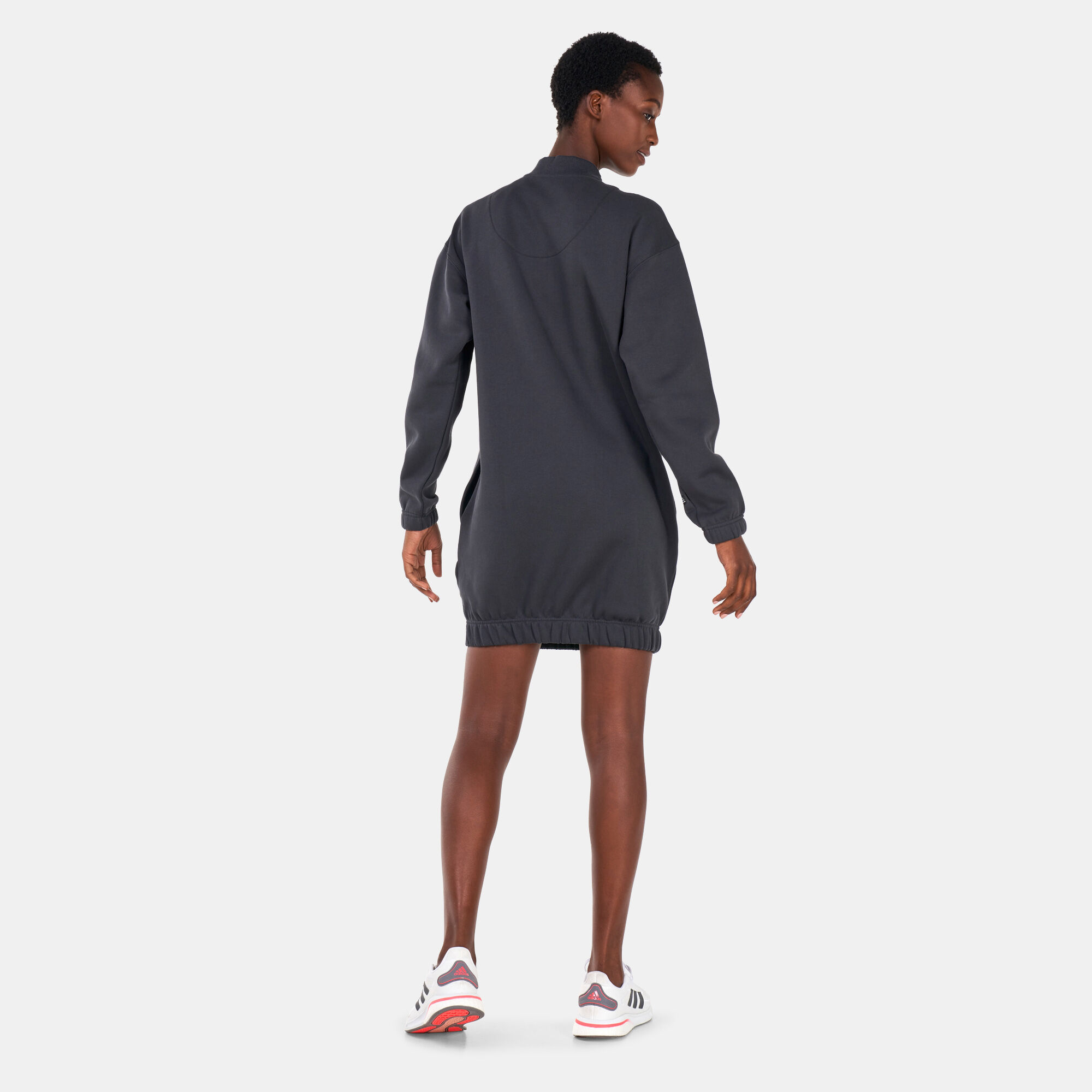 Buy adidas Women s Half Zip Sweater Dress Grey in Kuwait SSS