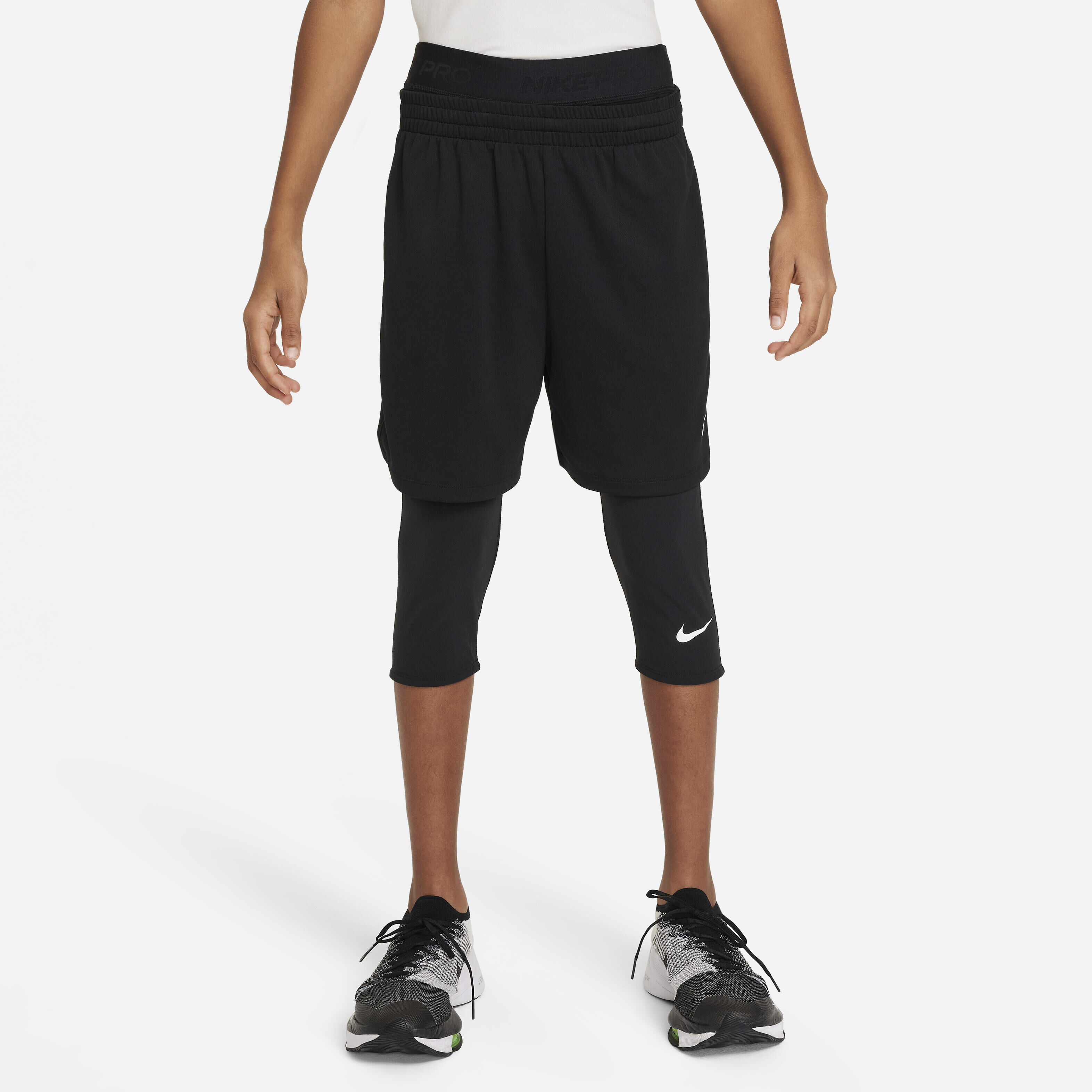Kids Pro Dri FIT 3 4 Length Tights Black Nike in Kuwait SSS