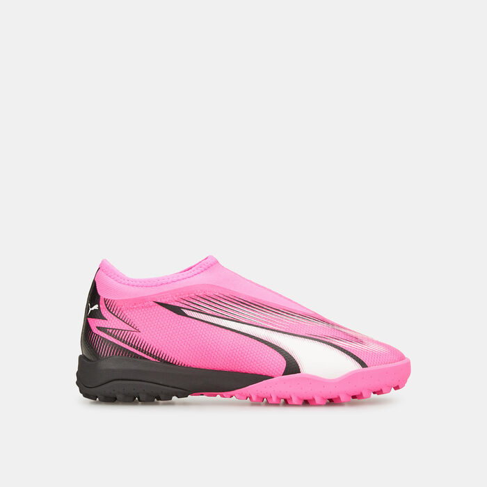 PUMA Kids' ULTRA MATCH LL Turf Ground Football Shoes Pink image number 2
