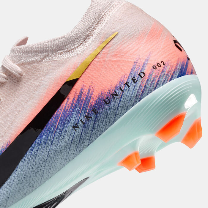 Nike Kids' Mercurial Vapor 16 Pro Firm Ground Football Shoes Pink image number 5