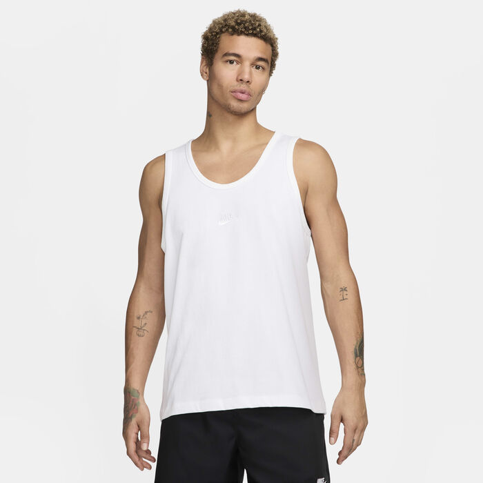 Nike Men's Sportswear Premium Essentials Tank Top White image number 0