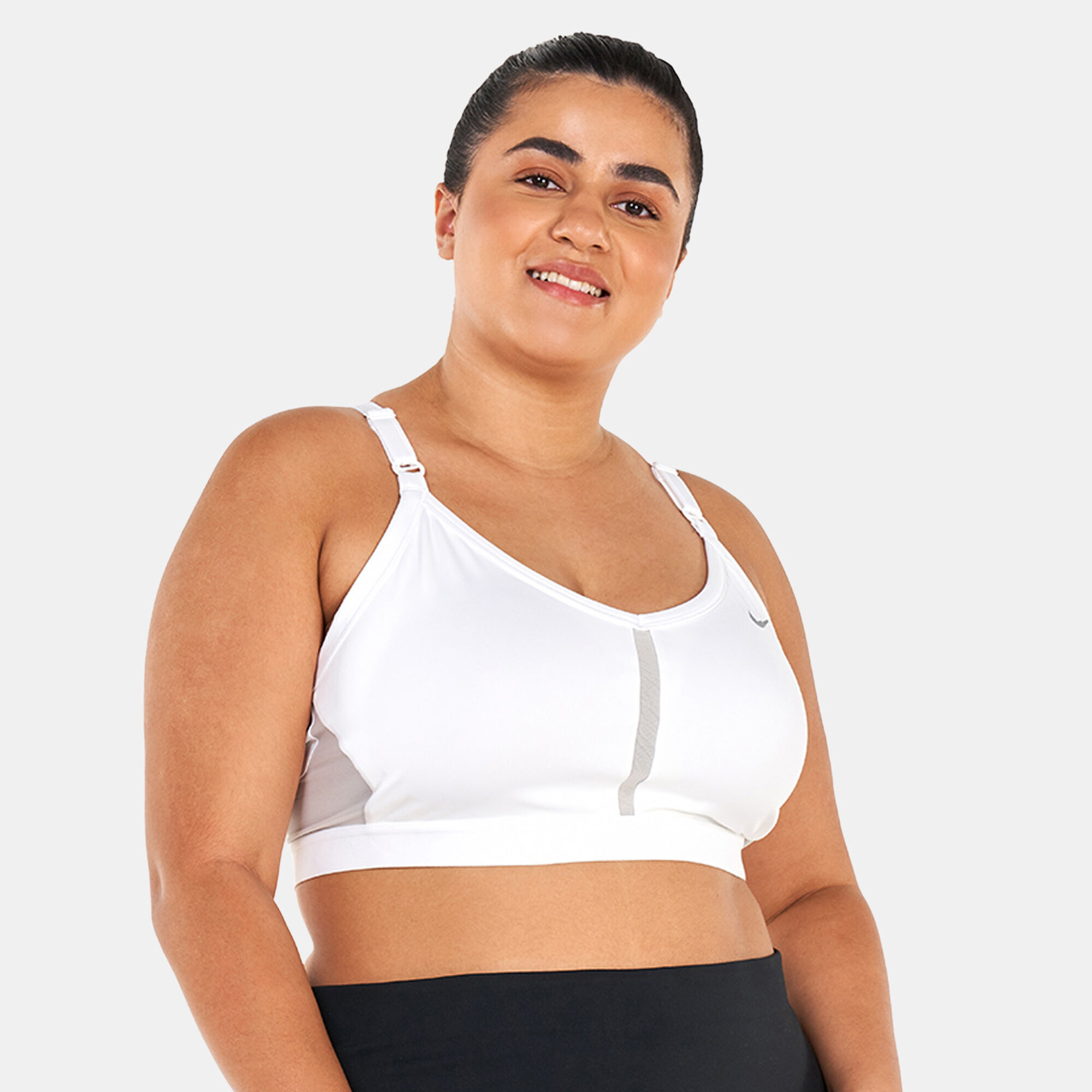 Women s Dri FIT Indy Light Support Padded Sports Bra Plus Size White Nike in Kuwait SSS