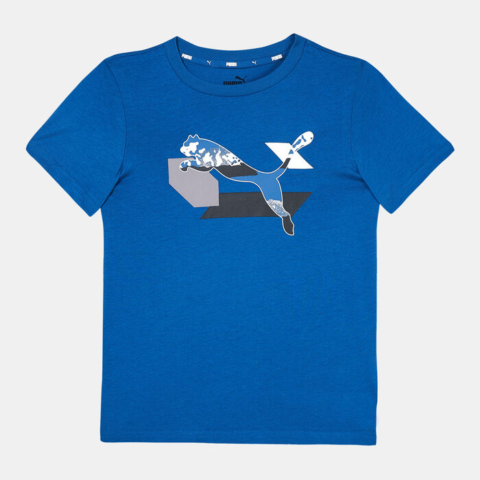 PUMA Kids' Alpha Graphic T-Shirt Blue image number 0