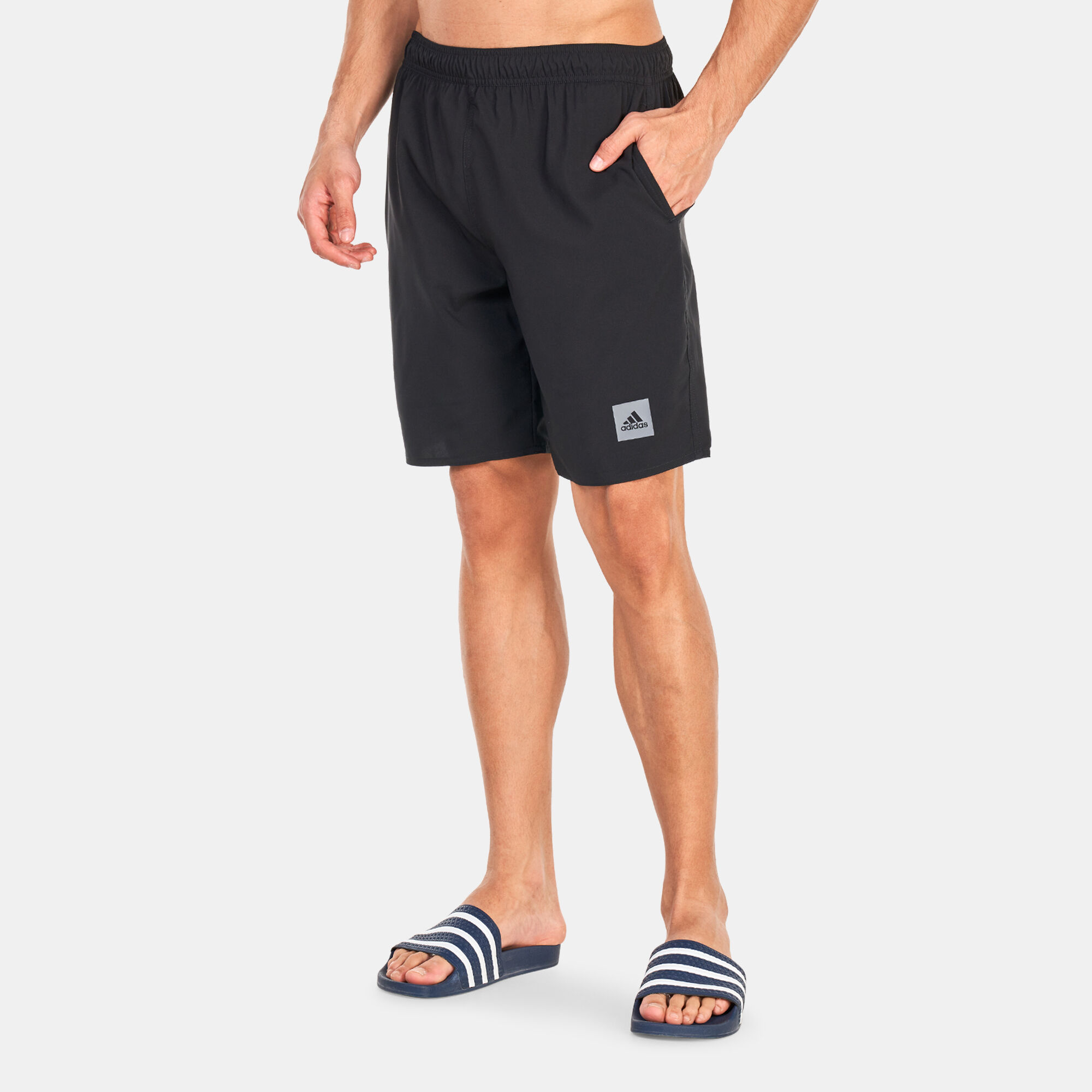 Men s Classic Length Solid Swim Shorts Black adidas in Kuwait SSS