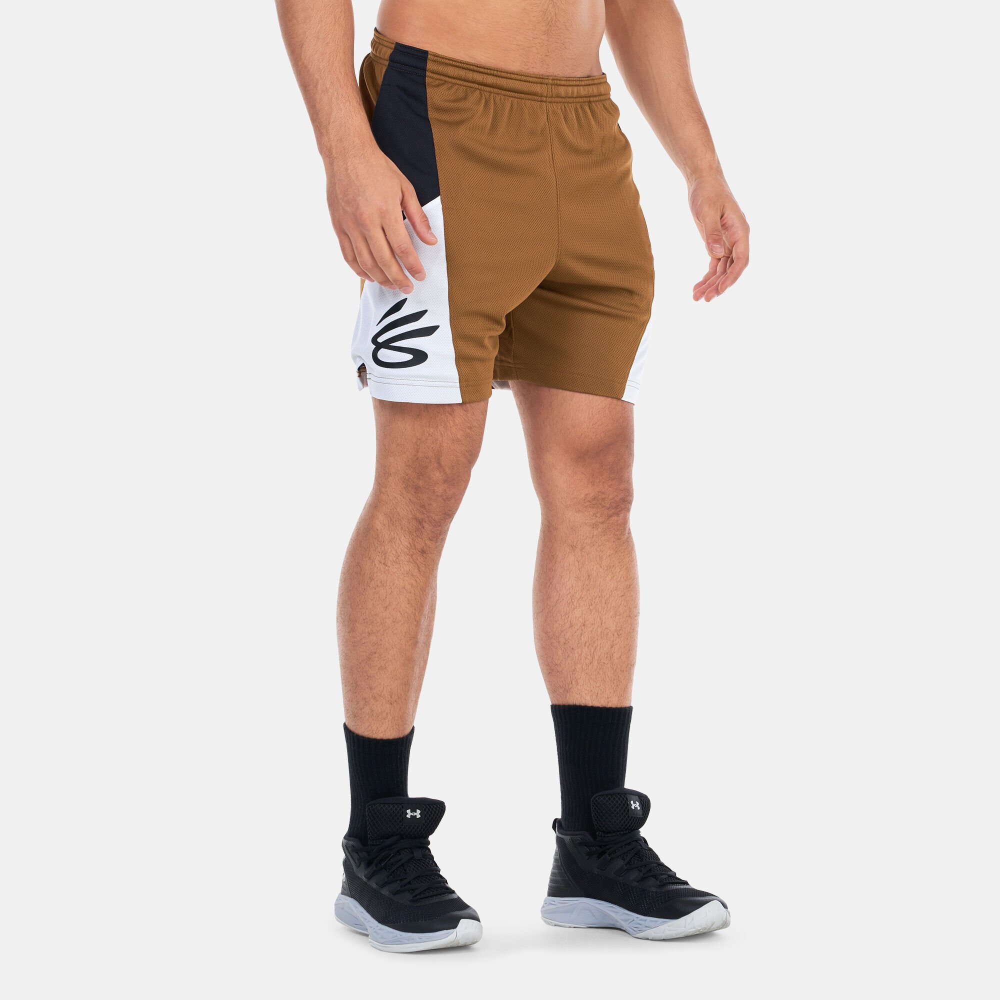 Buy Under Armour Men s Curry Splash Basketball Shorts Brown in