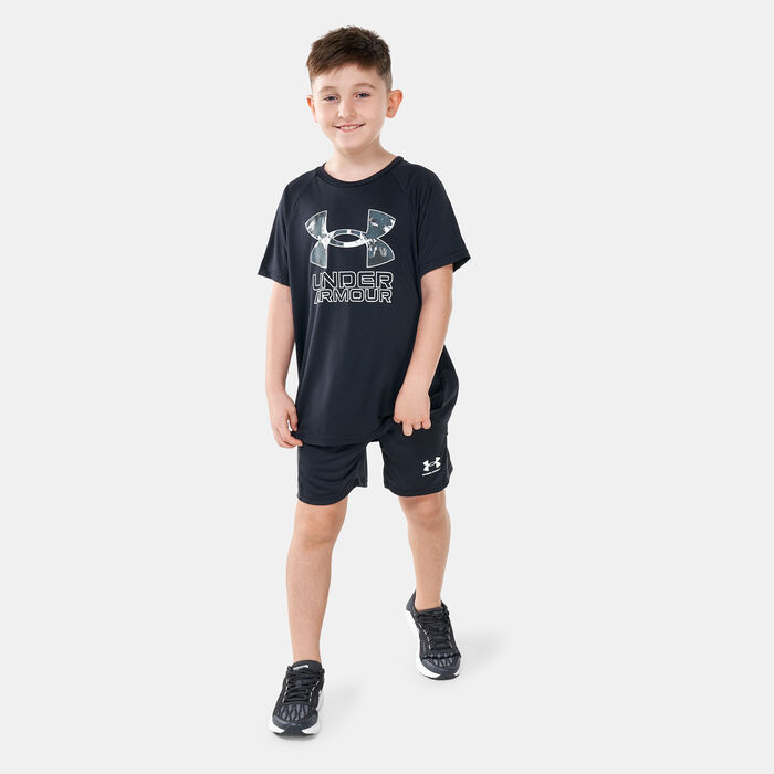 UNDER ARMOUR Boys Challenger Knit Shorts - Navy