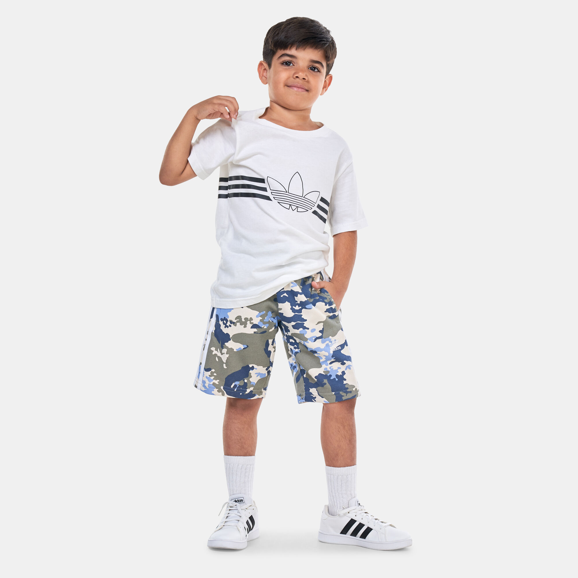 Boys adidas camo shorts sales