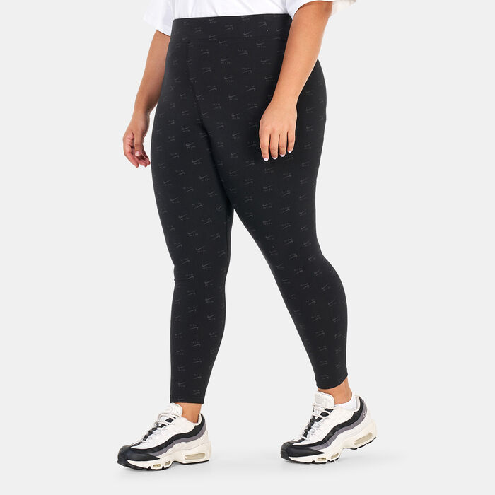 Buy Nike Women's High-Waisted Leggings (Plus size) Black in Kuwait -SSS