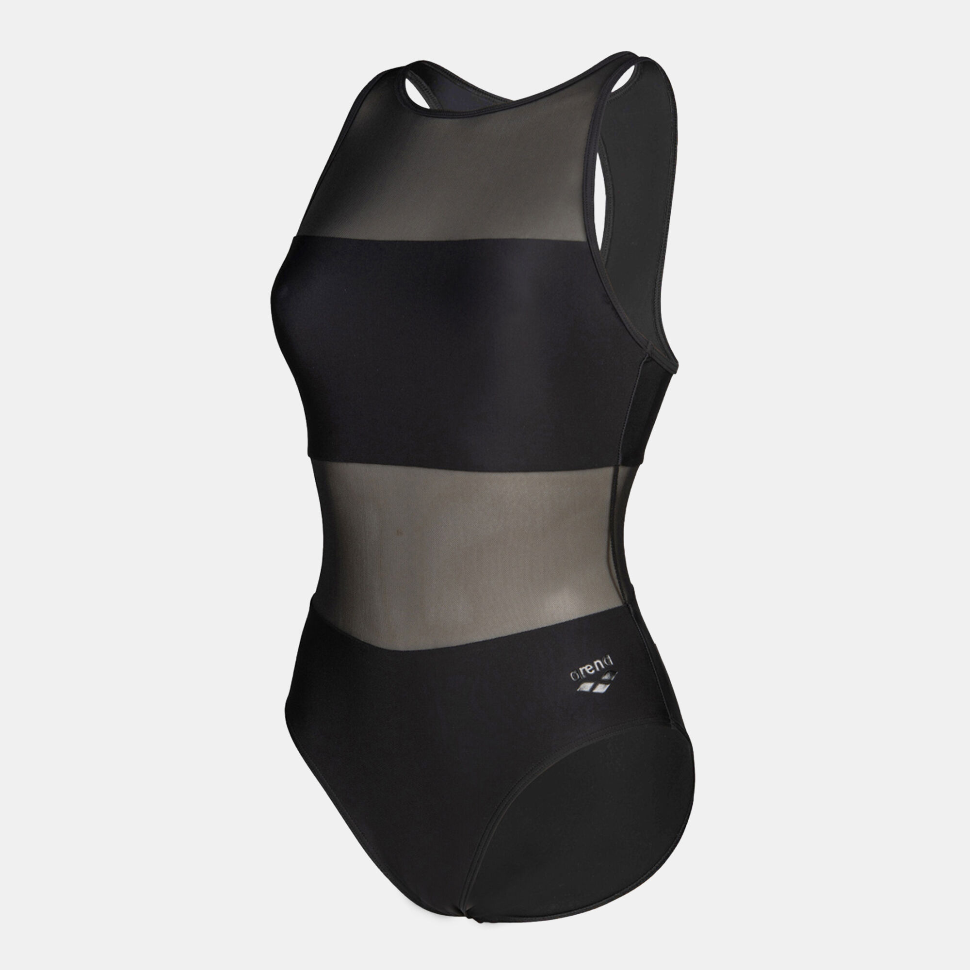 Swimsuit with mesh panel discount